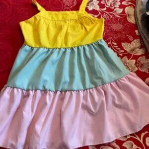 NEW - Sleeveless Breathable A-Line polyester Summer Strappy Dress